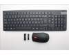 Lenovo 5KM0U87792 Keyboard_Mouse,2.4G,Danish,Black
