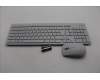 Lenovo 5KM0U87907 Keyboard_Mouse,2.4G,Portuguese,Cloud Grey
