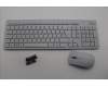 Lenovo 5KM0U87929 Keyboard_Mouse,2.4G,Czech/Slovakian,Cloud Grey