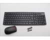 Lenovo 5KM0U87934 AI Keyboard_Mouse,2.4G,Belgium English,Black