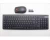 Lenovo 5KM0U87954 AI Keyboard_Mouse,2.4G,Norwegian,Black