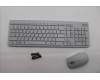 Lenovo 5KM0U88045 AI Keyboard_Mouse,2.4G,Hebrew,Cloud Grey