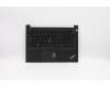 Lenovo 5M10V17061 C-Cover with keyboard, US English Euro, Black, Backlight, US