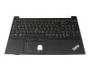 5M10W64520 original Lenovo keyboard incl. topcase DE (german) black/black with mouse-stick