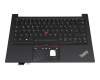 5M10Z27336 original Lenovo keyboard incl. topcase DE (german) black/black with backlight and mouse-stick with on/off switch