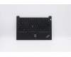Lenovo 5M10Z27376 C-Cover with keyboard, Portuguese, Black, Backlight, FingerPrint, UK
