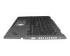 5M10Z37208 original Lenovo keyboard incl. topcase UK (english) black/grey with backlight and mouse-stick