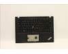 Lenovo 5M10Z41318 C-Cover with keyboard, Russian, Black, Backlight, US