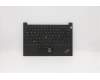 Lenovo 5M10Z54623 C-Cover with keyboard, German, Black, Fingerprint