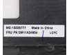 Lenovo 5M11A34954 MECH_ASM KBD EURO ENG(Sun) Tex FPR US BK