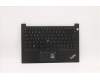 Lenovo 5M11A35111 C-Cover with keyboard, Swedish/Finnish, Black, Backlight, FingerPrint, UK