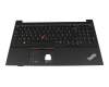 5M11A36090 original Lenovo keyboard incl. topcase FR (french) black/black with backlight and mouse-stick