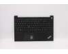 Lenovo 5M11A38451 C-Cover with keyboard, German, Black, FingerPrint, UK