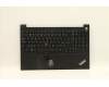 Lenovo 5M11A38494 C-Cover with keyboard, Czech Slovakian, Black, FingerPrint, UK