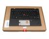 5M11H41876 original Lenovo keyboard incl. topcase DE (german) black/black with backlight and mouse-stick