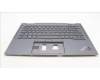 Lenovo 5M11H62404 C-Cover with keyboard, Estonian, Grey, Backlight, FingerPrint, WWAN, UK