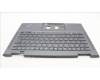 Lenovo 5M11H62404 C-Cover with keyboard, Estonian, Grey, Backlight, FingerPrint, WWAN, UK