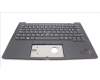 Lenovo 5M11H62694 C-Cover with keyboard, Slovenian, Black, Backlight, Fingerprint, UK