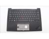 Lenovo 5M11H62793 C-Cover with keyboard, Hungarian, Black, Backlight, Fingerprint, WWAN, UK