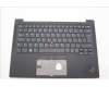 Lenovo 5M11H62848 C-Cover with keyboard, Swedish/Finnish, Black, Backlight, Fingerprint, WWAN, UK