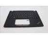 Lenovo 5M11H88980 C-Cover with keyboard, Danish, Black, UK