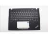 Lenovo 5M11H88989 C-Cover with keyboard, US English Euro, Black, US