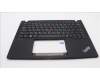 Lenovo 5M11H89005 C-Cover with keyboard, Hebrew, Black, US