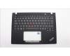 Lenovo 5M11H89007 C-Cover with keyboard, Hungarian, Black, UK