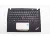 Lenovo 5M11H94361 C-Cover with keyboard, Belgian, Black, Backlight, UK