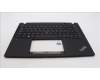 Lenovo 5M11H94361 C-Cover with keyboard, Belgian, Black, Backlight, UK