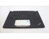 Lenovo 5M11H94433 C-Cover with keyboard, Portuguese, Black, Backlight, UK