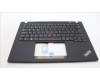 Lenovo 5M11J05874 C-Cover with keyboard, Danish, Black, Backlight, UK