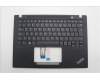 Lenovo 5M11L59369 C-Cover with keyboard, Spanish LA, Black, Backlight, UK