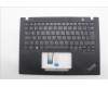 Lenovo 5M11L59457 C-Cover with keyboard, Danish, Black, Backlight, WWAN, UK