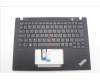 Lenovo 5M11L59475 C-Cover with keyboard, French, Black, Backlight, WWAN, US