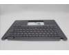 Lenovo 5M11L59637 C-Cover with keyboard, Switzerland, Grey, Backlight, UK