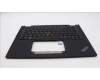 Lenovo 5M11L64082 C-Cover with keyboard, Belgian, Black, Backlight, UK