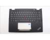 Lenovo 5M11L64224 C-Cover with keyboard, French, Black, Backlight, WWAN, US
