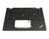 5M11L64263 original Lenovo keyboard incl. topcase ND (nordic) black/black with backlight and mouse-stick