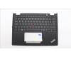 Lenovo 5M11L64289 C-Cover with keyboard, Turkish, Black, Backlight, WWAN, UK