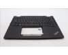 Lenovo 5M11L64289 C-Cover with keyboard, Turkish, Black, Backlight, WWAN, UK