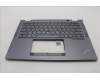 Lenovo 5M11L64306 C-Cover with keyboard, Arabic, Grey, Backlight, US