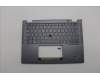 Lenovo 5M11L64318 C-Cover with keyboard, Danish, Grey, Backlight, UK