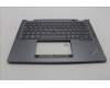 Lenovo 5M11L64318 C-Cover with keyboard, Danish, Grey, Backlight, UK
