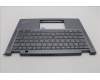 Lenovo 5M11L64332 C-Cover with keyboard, Greek, Grey, Backlight, US
