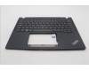 Lenovo 5M11L85635 C-Cover with keyboard, Belgian, Black, UK