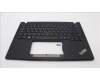 Lenovo 5M11L85868 C-Cover with keyboard, Belgian, Black, Backlight, UK