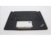 Lenovo 5M11L85893 C-Cover with keyboard, Czech/Slovakian, Black, Backlight, UK