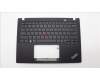 Lenovo 5M11L85917 C-Cover with keyboard, US English Euro, Black, Backlight, US