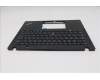 Lenovo 5M11L85938 C-Cover with keyboard, German, Black, Backlight, UK